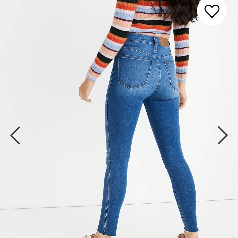 Madewell Tall 10" High-Rise Roadtripper Jeans in Waterford Wash: Raw-Hem Edition